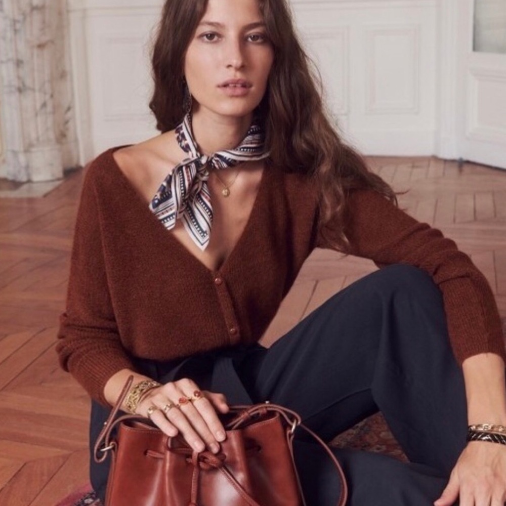 Sezane Barry Jumper in Moka — NWOT, XS